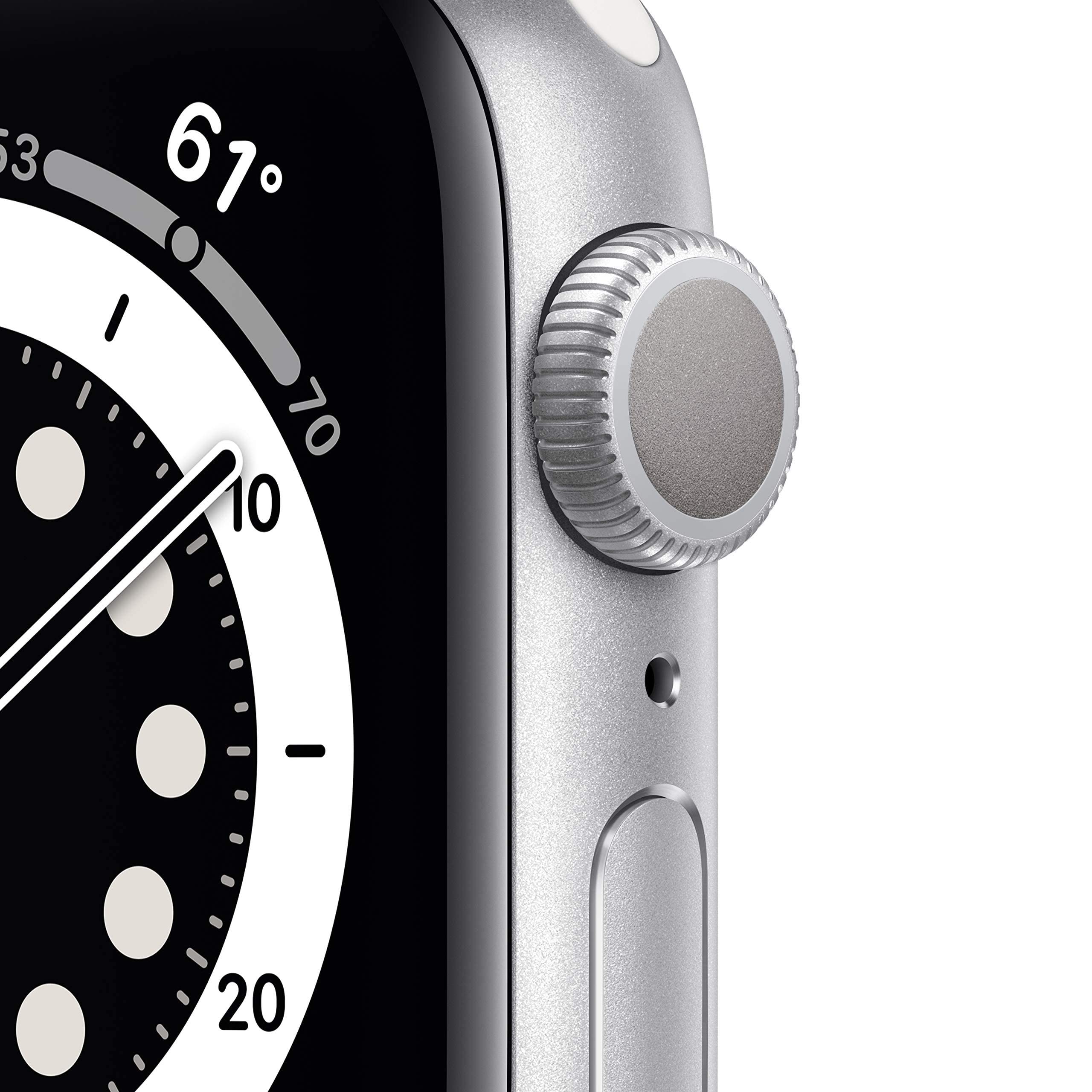 ساعت هوشمند اپل واچ سری 6 مدل 40mm Aluminum Case with Sport silicone Band فروشگاه نوید